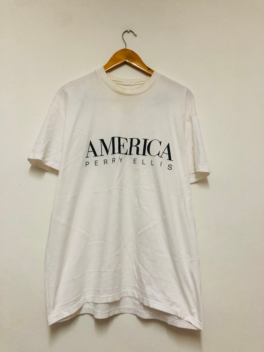 90s PERRY ELLIS art print shirt - メルカリ