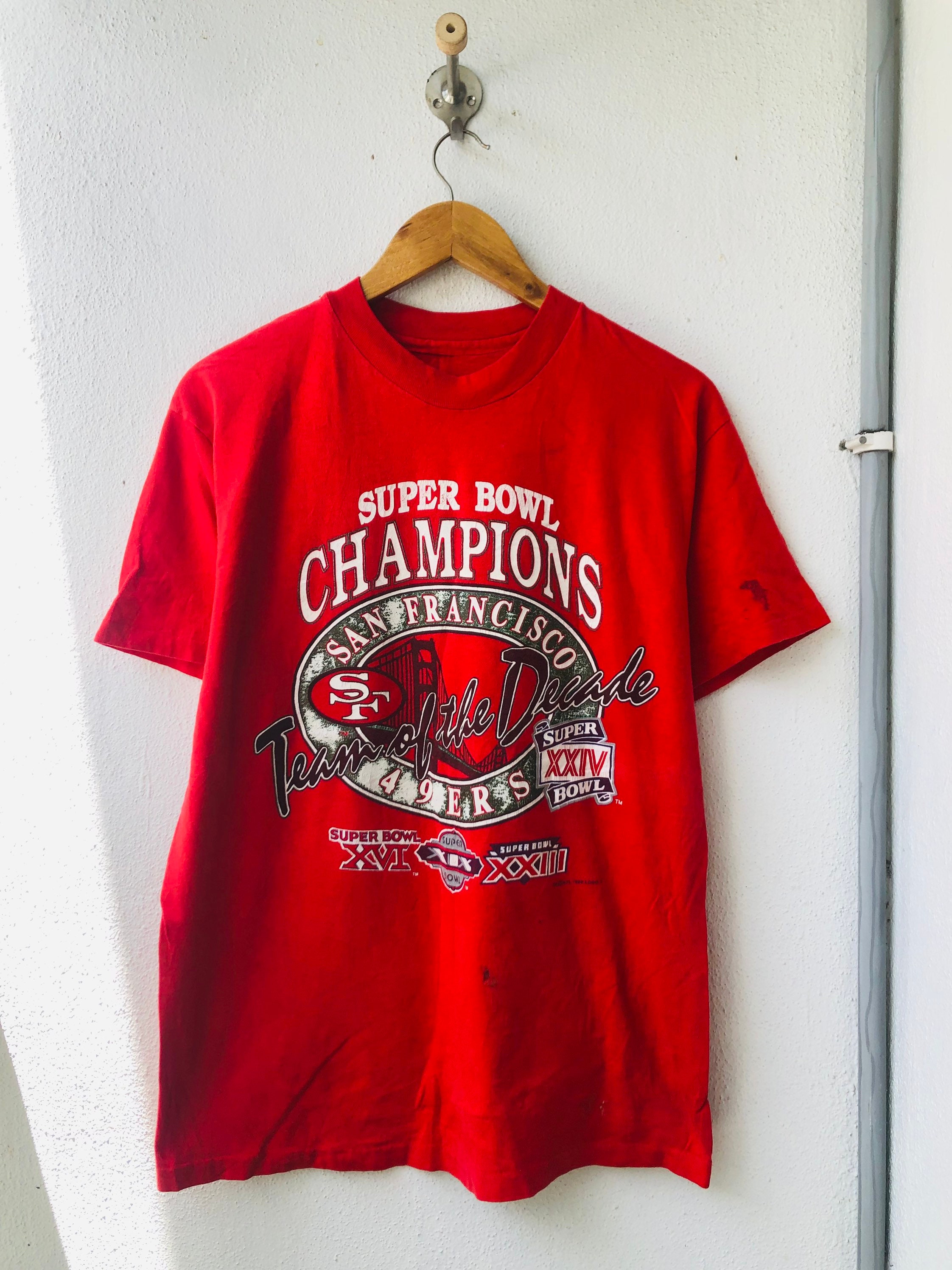 Vintage Original 90's Super Bowl 1989 American Football T