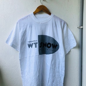 Camiseta vintage original de Transworld de los años 90 para snowboard, skate y surf