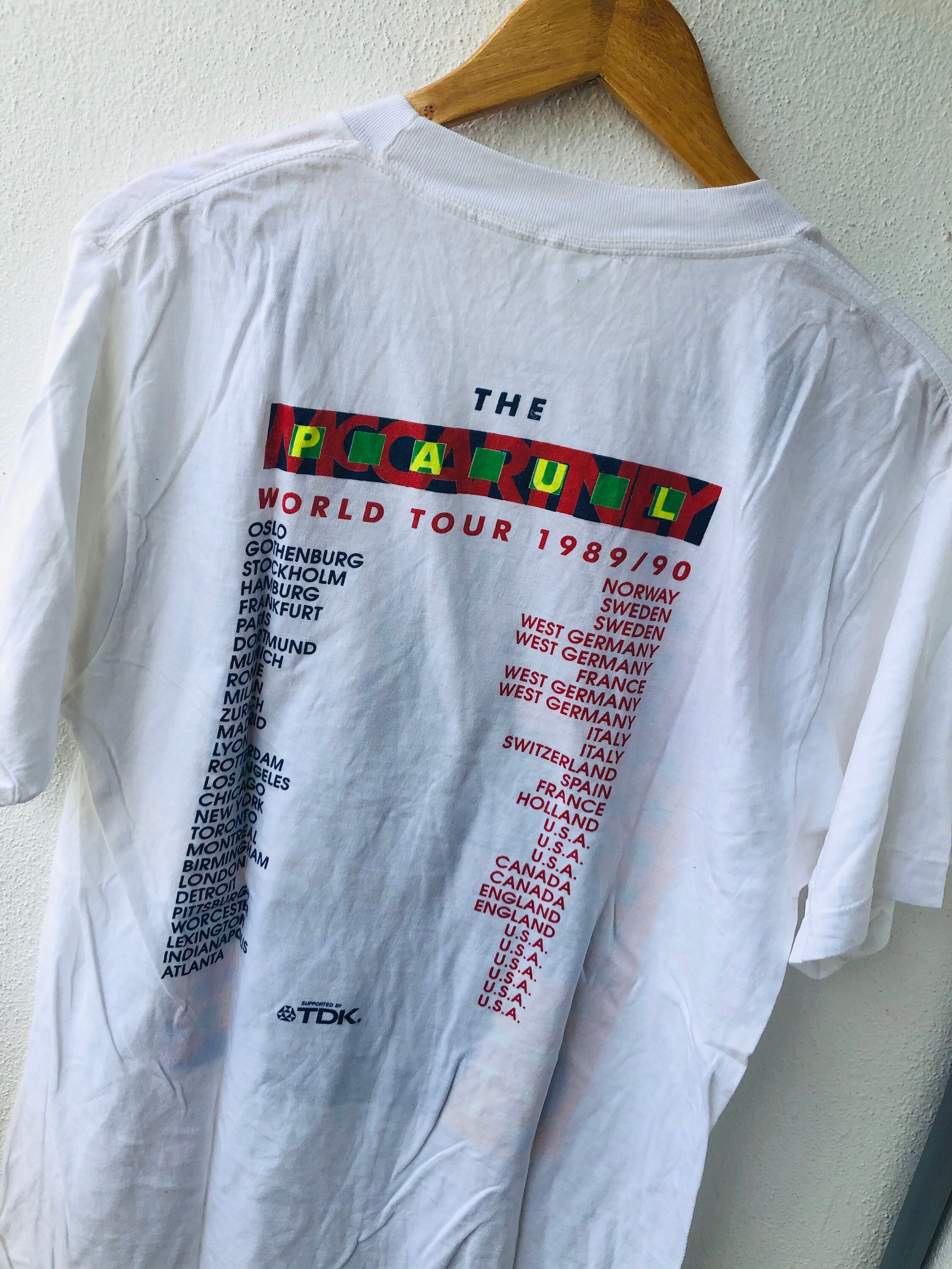 Vintage Original 90's Sir Paul Mccartney “ 1989-1990 Tour Vintage Original 90's Sir Paul Mccartney “ 1989-1990 Tour