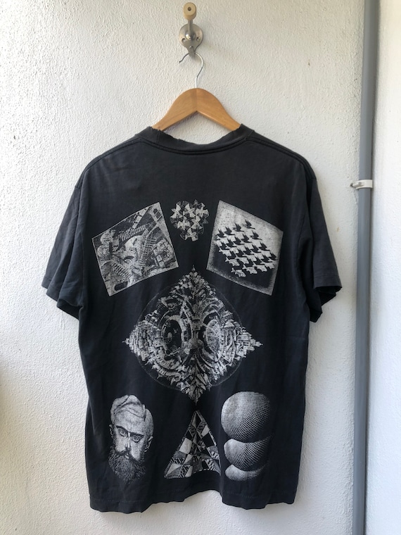 Vintage Original 90's MC Escher Over Printed Designed Vintage Original 90's MC Escher Over Printed Designed