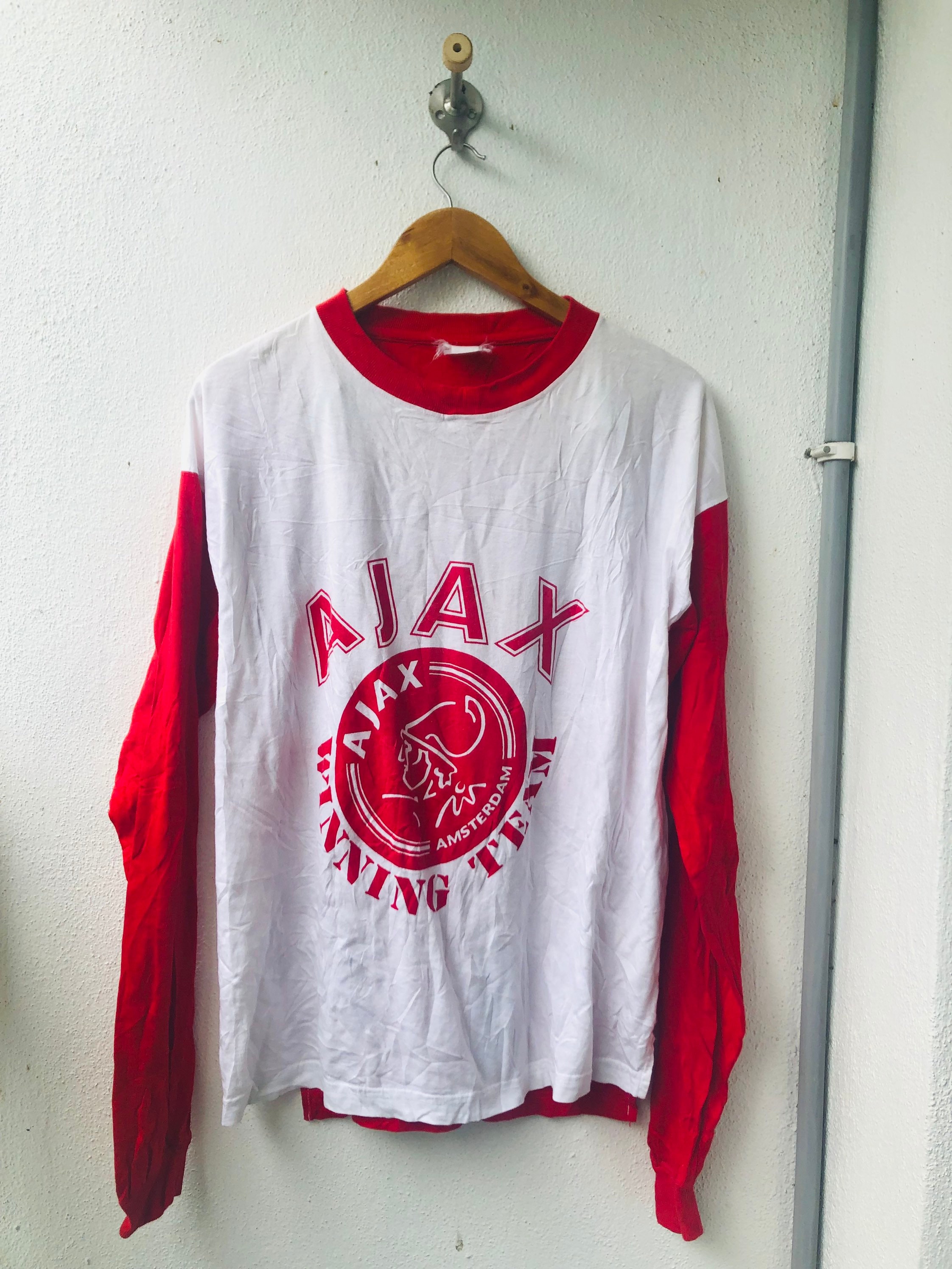 Vintage Original Ajax Amsterdam “ Winning Team 1995 “ Long Sleeve