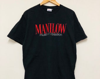 バリー マニロウ フォト プリント 7分袖 Tシャツ Usa製 XL 90s 90年代 USA製 BARRY MANILOW バリー・マニロウ LIVE IN CONCERT