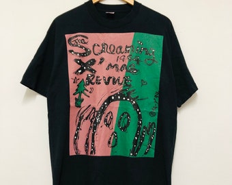 Vintage 90s the Screaming 1994 Xmas Revive T-shirt / Artwork