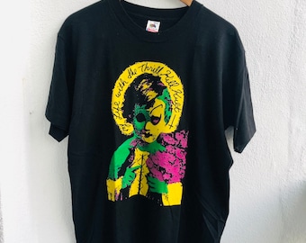 Vintage My Life With The Thrill Kill Kult Band Industrial Dance Music "Kooler Than Jesus " EP Released 1990 T-Shirt