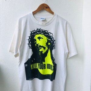 Vintage Original Späte 80er Jahre Kill Your Idols by Angst Twist 1987 Original by Don Rock Künstler T-Shirt / Kunstwerk