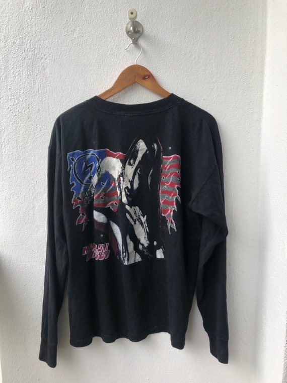 Vintage Marilyn Manson On Tour Long Sleeve 90s Ba… - image 2