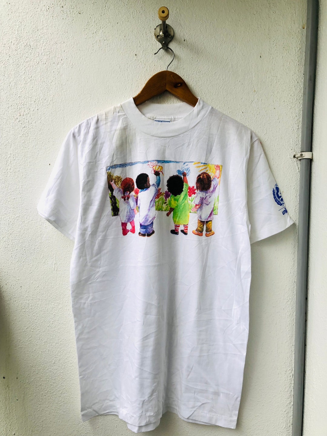 Vintage Original 90's Uniceff “ Kids Art Graphic New Old
