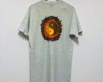 T-shirt vintage anni '90 T&C Surf Company / Skate Surf / Surfing / Streetwear / Grigio / L