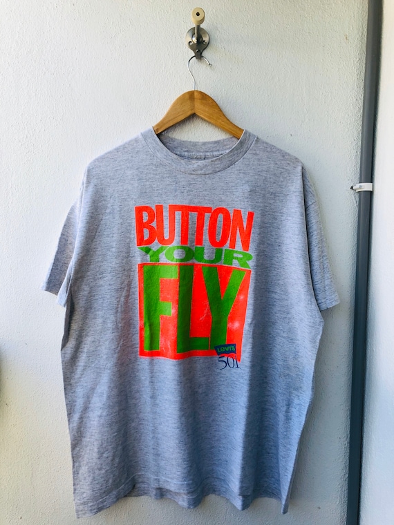 Vintage Original 90's Levi's " Button Your Fly 19… - image 1