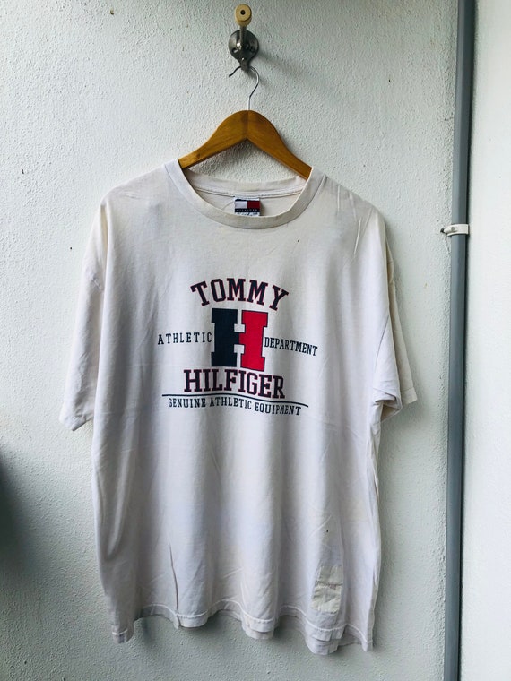 Vintage 90s Tommy Big Logo T-shirt - Etsy