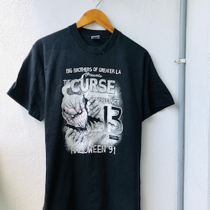 Vintage Original 90’s Big Brother Of Greater LA “ The Curse  1991” Horror T-Shirt