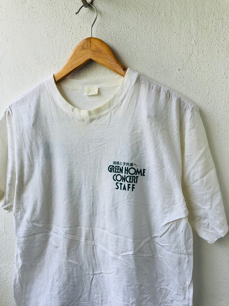 Vintage Original 90\u2019s John Denver Concert tour 1991 American Singer Staff T-Shirt