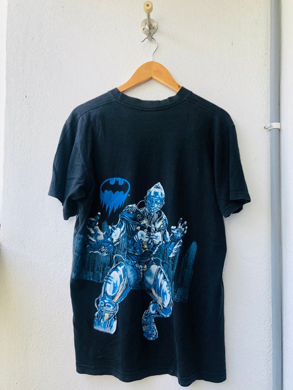 Vintage Original 90s Batman Robin VS Mr Freeze by DC Comic Animated Cartoon T shirt Etsy Canada