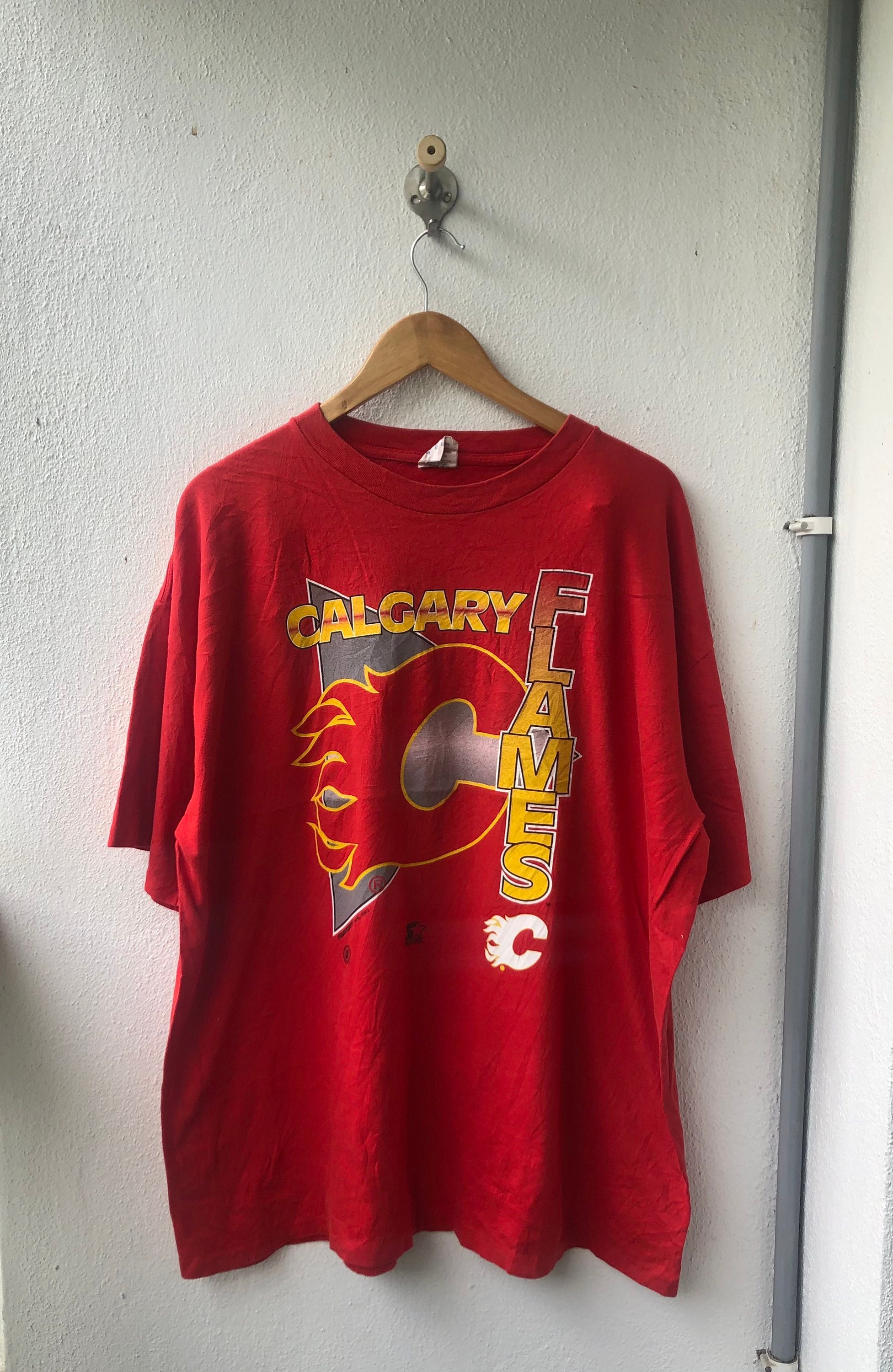 Vintage Original 90s Calgary Flames 1993 NHL T-shirt - Etsy