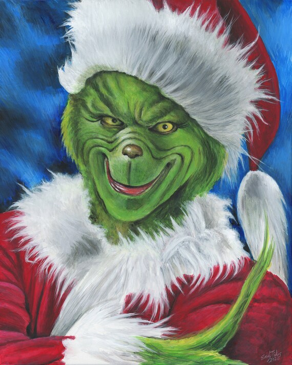Der Grinch Druck Etsy