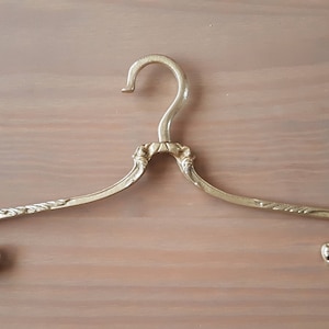 Vintage draaibare messing kledinghanger - draaibare top