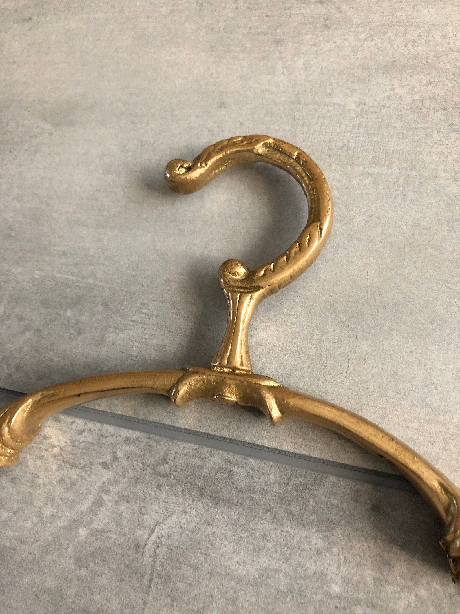 Vintage brass clothes hanger Etsy