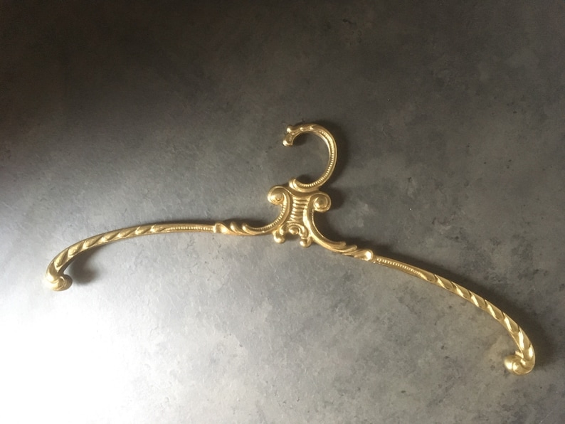 Vintage Brass Clothes Hanger Etsy