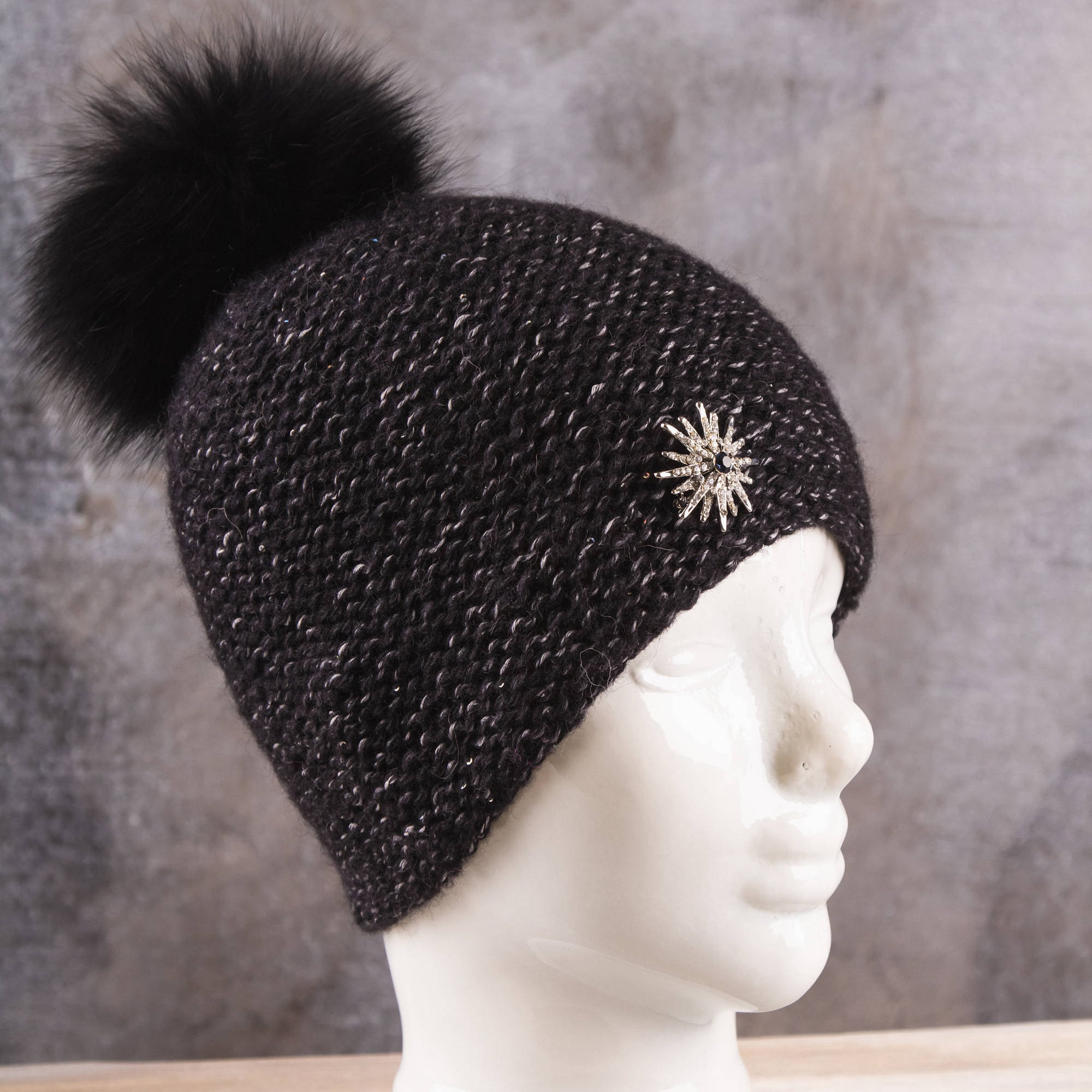 toddler black winter hat