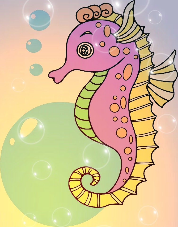 Download Seahorse SVG files Layered seahorse SVG files for Cricut ...