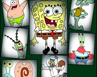 SpongeBob SVG -SpongeBob SquarePants SVG files - SpongeBob Designs for Cricut and Silhouette