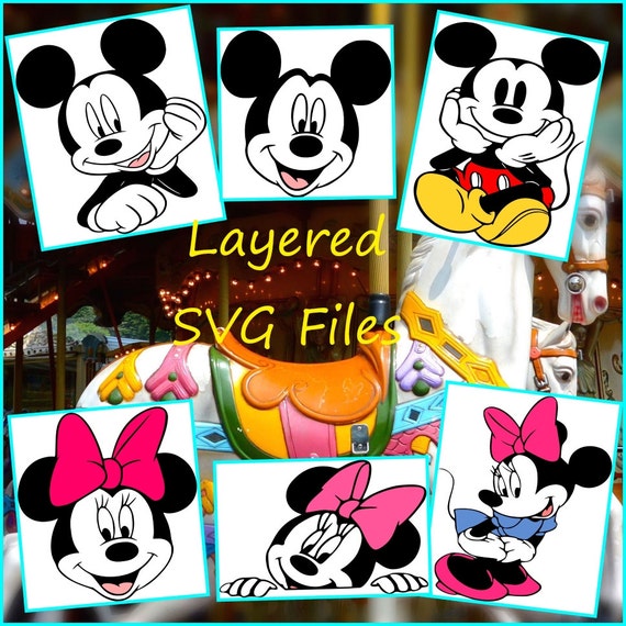 Download Disney SVG Mickey SVG Minnie SVG Layered Mickey & Minnie ...