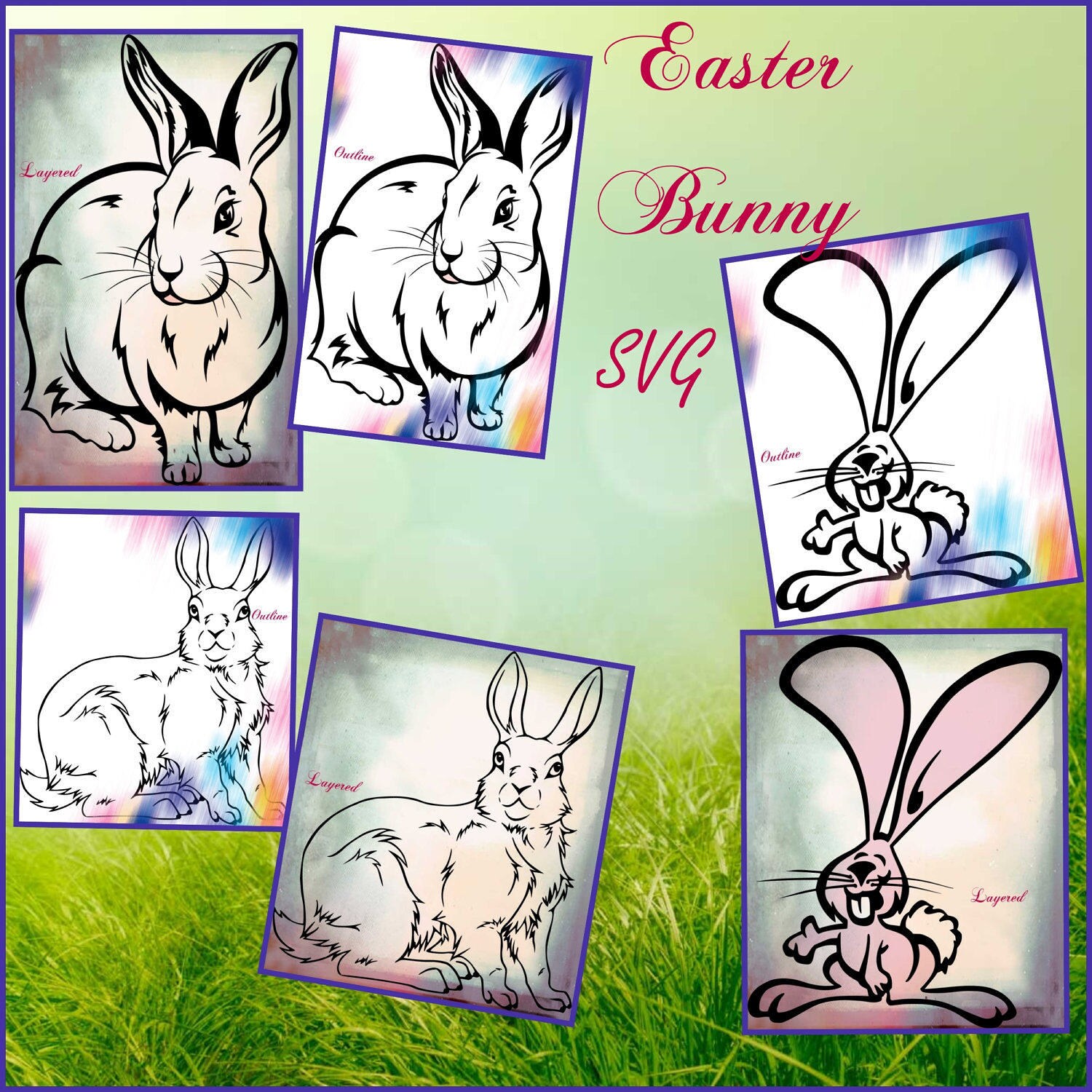 Download Easter bunny SVG Easter SVG files Bunny SVG files Easter ...