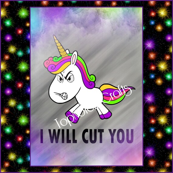 Unicorn Files Angry Unicorn cut files Unicorn svg dxf | Etsy