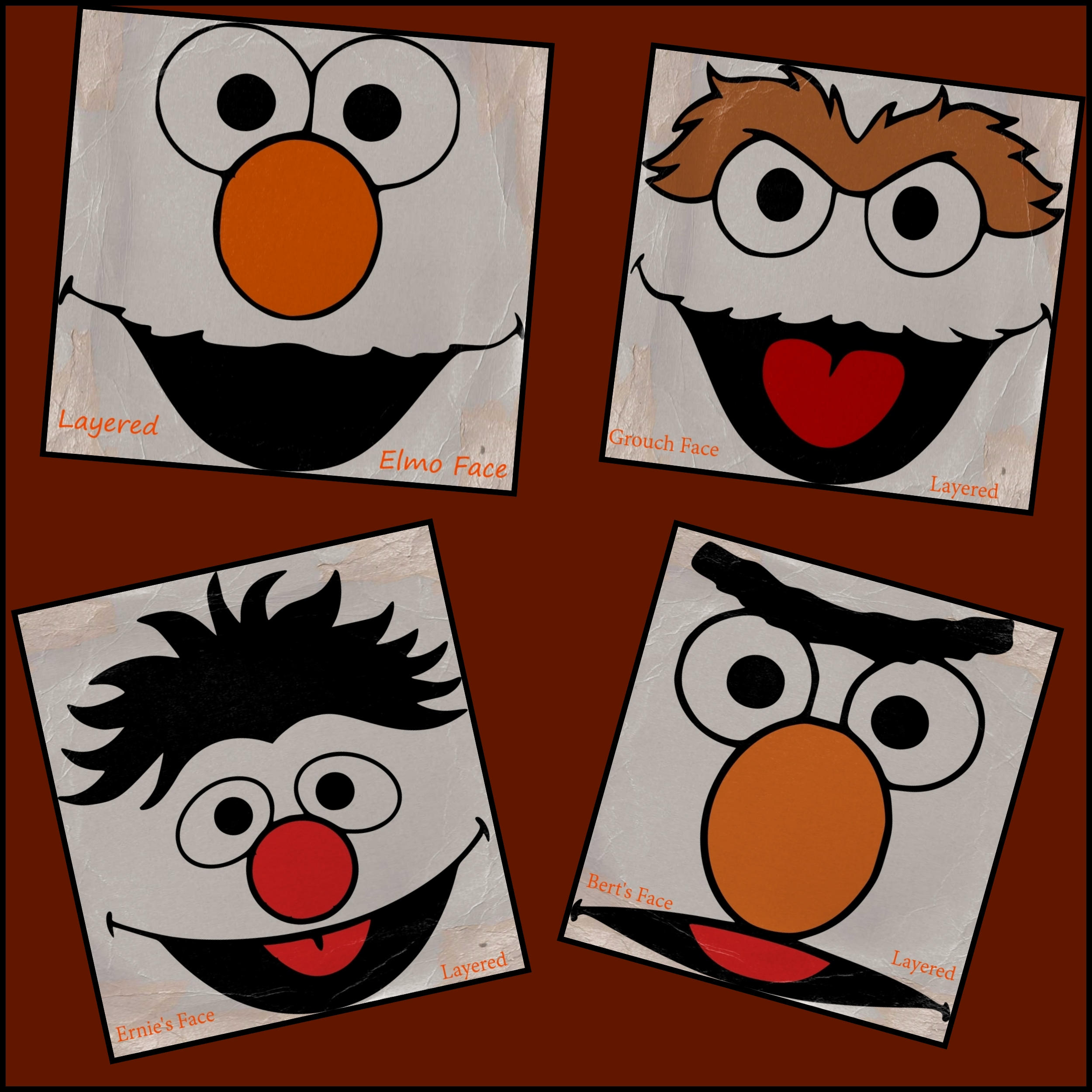 Free Free Layered Elmo Svg 429 SVG PNG EPS DXF File