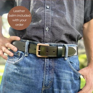 Full Grain leather belts copper roller buckle professional casual style multiple color options anniversary gift for husband durable quality