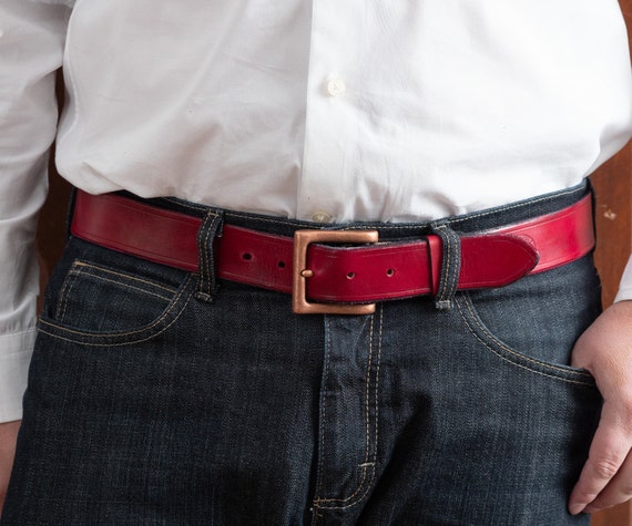 Red belt outfit sale
