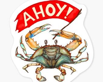 Ahoy! - 3" Art Sticker Vinyl Decal