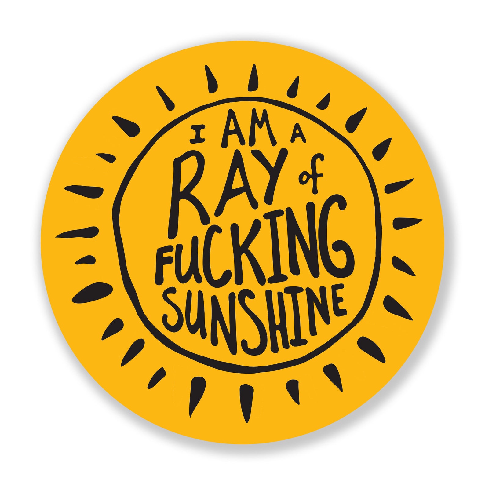 I Am a Ray of Fucking Sunshine Sticker Etsy