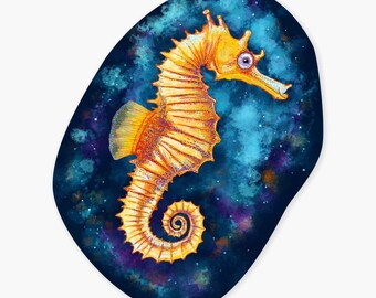 Seahorse - 3" Art Sticker Vinyl Decal