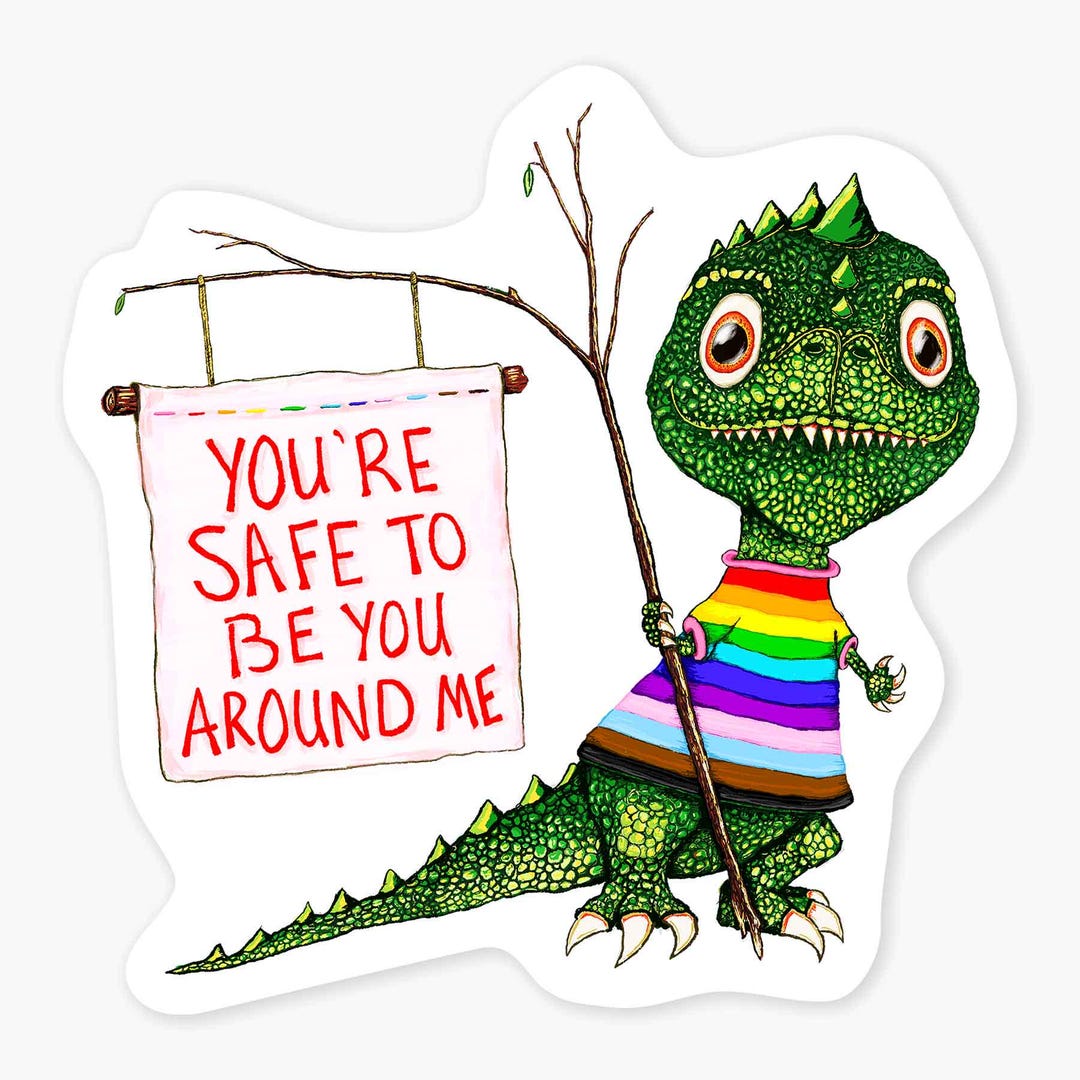 You're Safe - 3" Art Sticker Vinyl Decal - Etsy