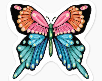 Butterfly - 3" Art Sticker Vinyl Decal