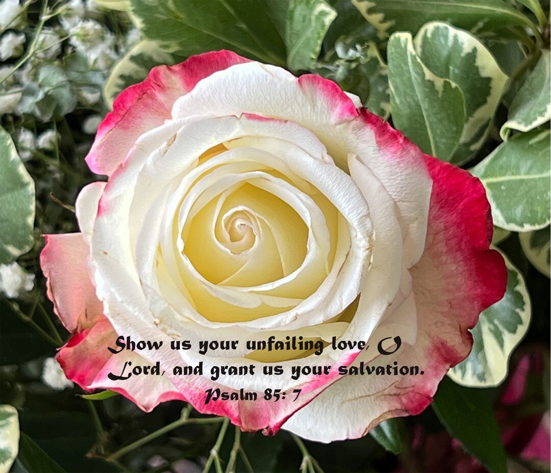 Show Us Your Unfailing Love, Bible Verse, Psalm 85 Verse 7, Religious, Inspirational, Divine