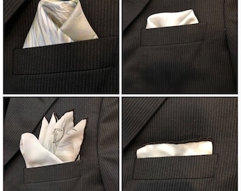 A Luxury Silk Pocket Square featuring "Delphinus at Day" by Gary Fenske