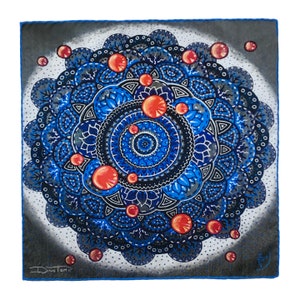 Set of Three Fine Art and Fine Fashion Silk Pocket Squares featuring the artwork of Dino Tomic
