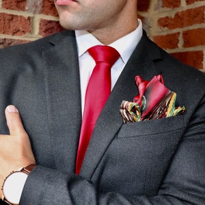 A Luxury Silk Pocket Square featuring &quot;Rose and Peas&quot; by Anne Geddes