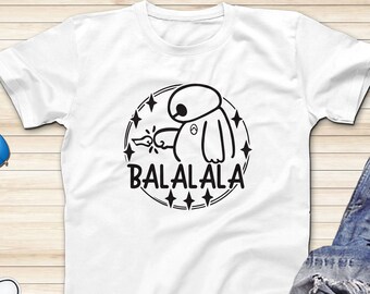 Baymax Ba La La La Shirts, Big Hero 6 Inspired Shirts, BayMax Epcot T-Shirt, Family Friends Group Disney Trip Shirts, Adults and Kids Shirts