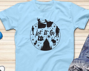 Let It Go Shirt, Disney Frozen Shirt, Olaf Shirt, Elsa and Anna T-Shirts, Adults and Kids Shirt, Family Disney Vacation Shirts, Short Sleeve
