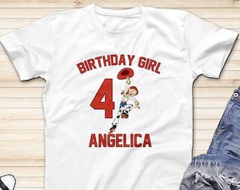 Jessie Cowgirl Birthday Shirt: Toy Story Inspired Cotton Tee