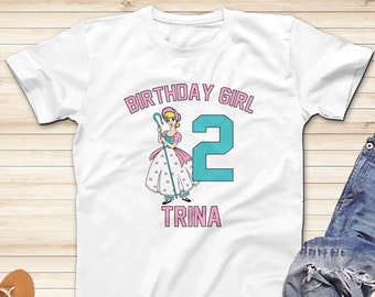 Birthday Girl Shirt, Little Bo-Peep Birthday Shirt, Toy Story Disney Inspired Shirt, Short Sleeve Shirt, Disneyland Shirt, Disney Trip Shirt