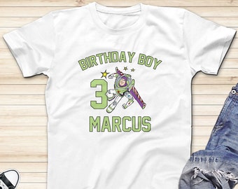 Buzz Lightyear Birthday Boy Shirt: Toy Story Inspired Cotton Tee