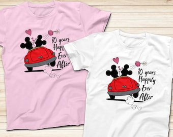 25th wedding anniversary disney shirts