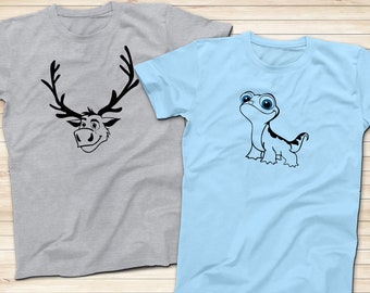 Swen and Bruni Shirts, Chill Bruni and Swen Shirts, Disney Cartoon Frozen Shirt, Adults and Kids Shirts, Family Disney Trip, Short Sleeve