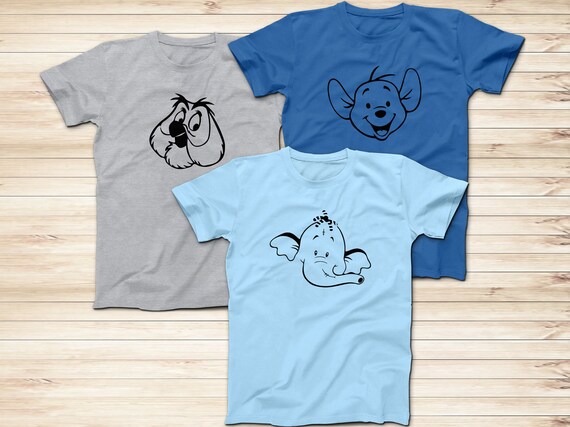 details in de buurt buffet Lumpy Wol and Roo T-shirts Winnie the Pooh Elephant Owl and - Etsy