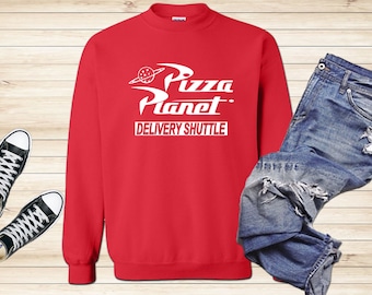Pizza Planet Sweatshirt, Toy Story Inspired Unisex Crewneck